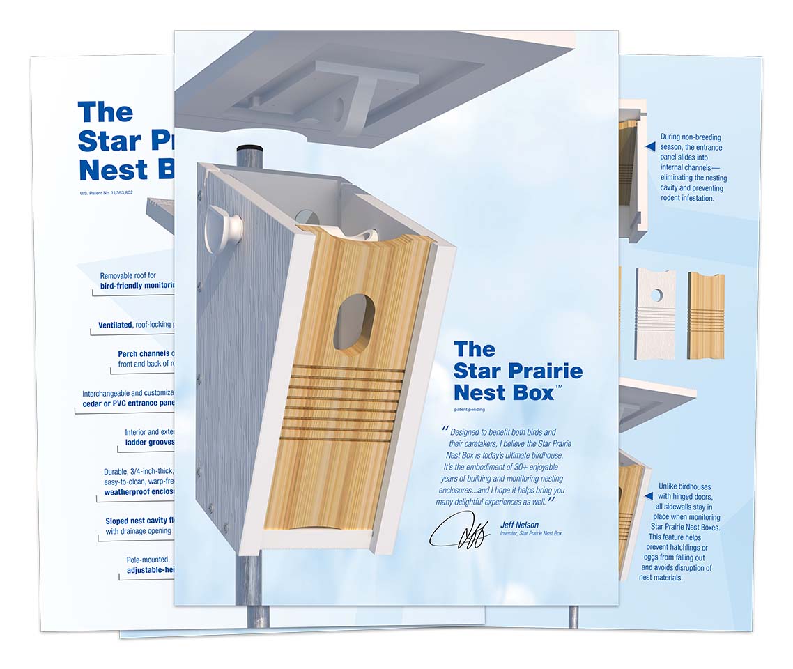 Star Prairie Nest Box Woodgrain Brochure Image